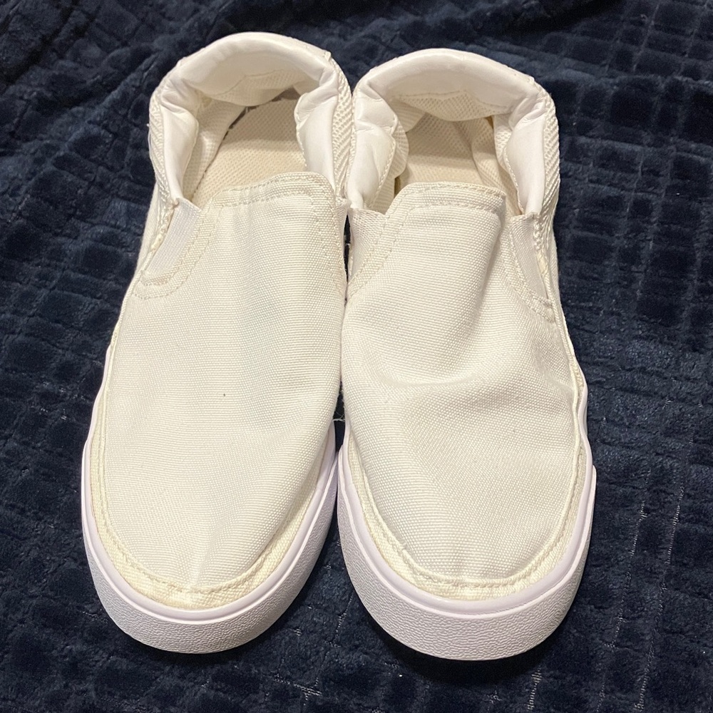 Nike White Canvas Slip-On Shoes Women's Size 8.5 - Picture 3 of 11